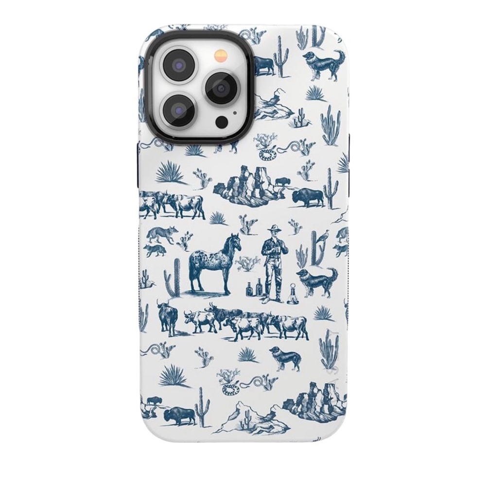 NWOT Casley Wild West Adventure/ Desert iPhone 14 Pro case, Bold + MagSafe.